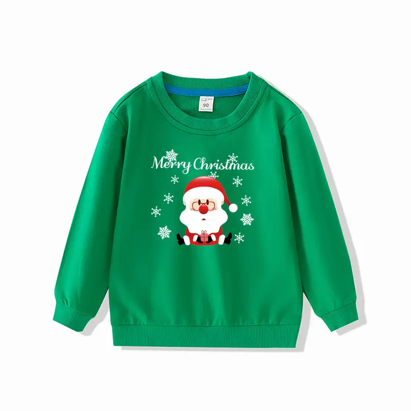 Red Christmas Pullover for Girls Spring Autumn Wear