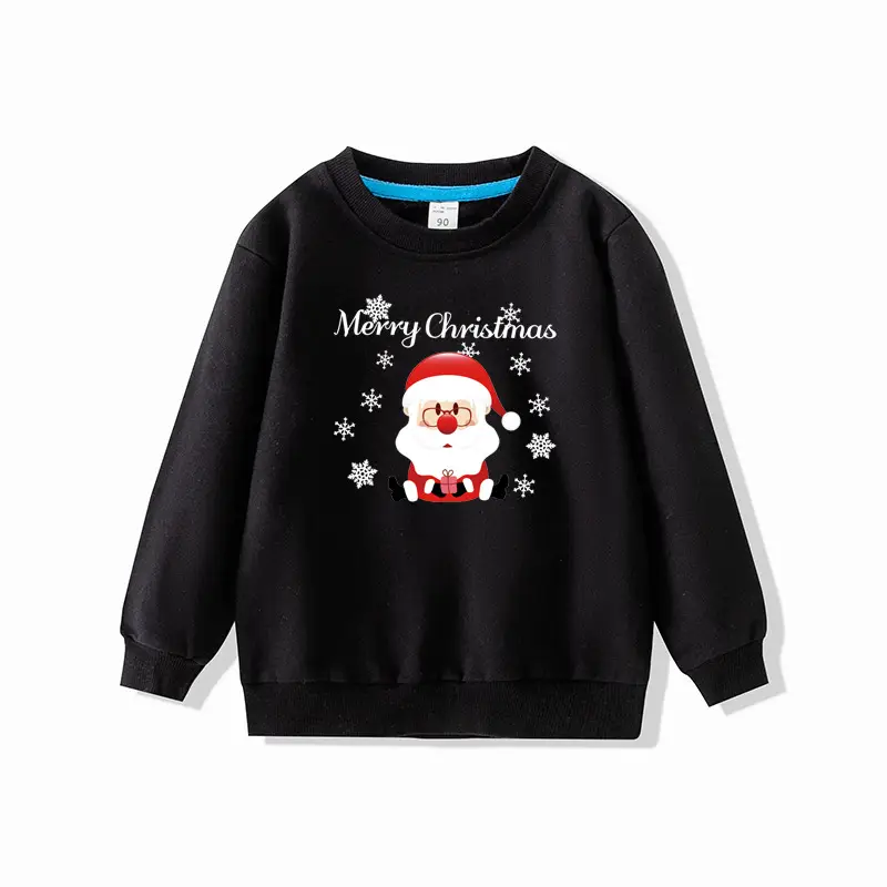 Red Christmas Pullover for Girls Spring Autumn Wear