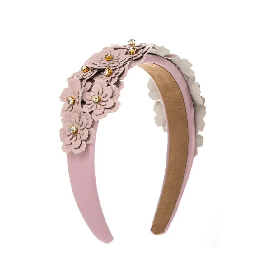 Green Floral Diamond Headband for Women - Image 12