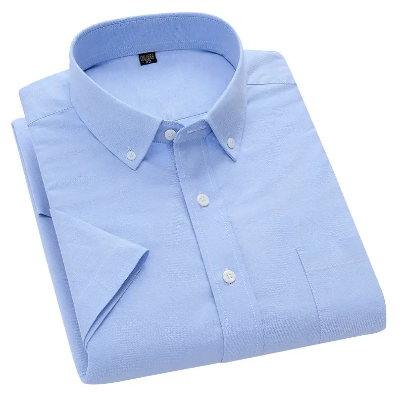 Men's Pink Cotton Oxford Shirt Large - Image 10