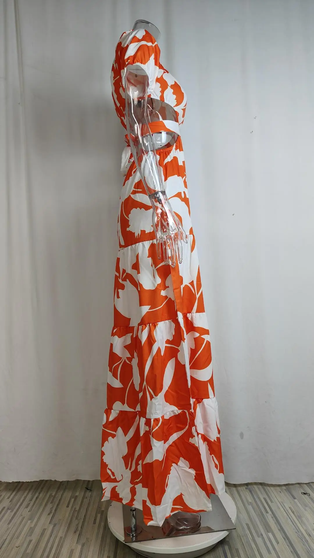 Green Printed Ruffled Spring Dress for Women — feature 29