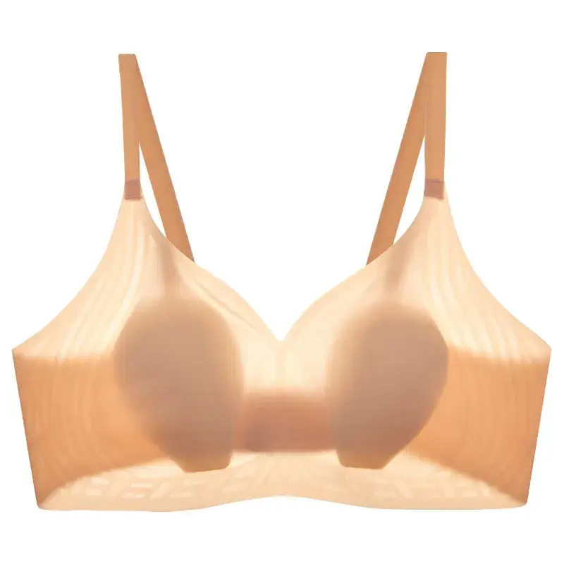 Ultra-Thin Rabbit Ears Crystal Cup Wireless Bra for Women - Image 4