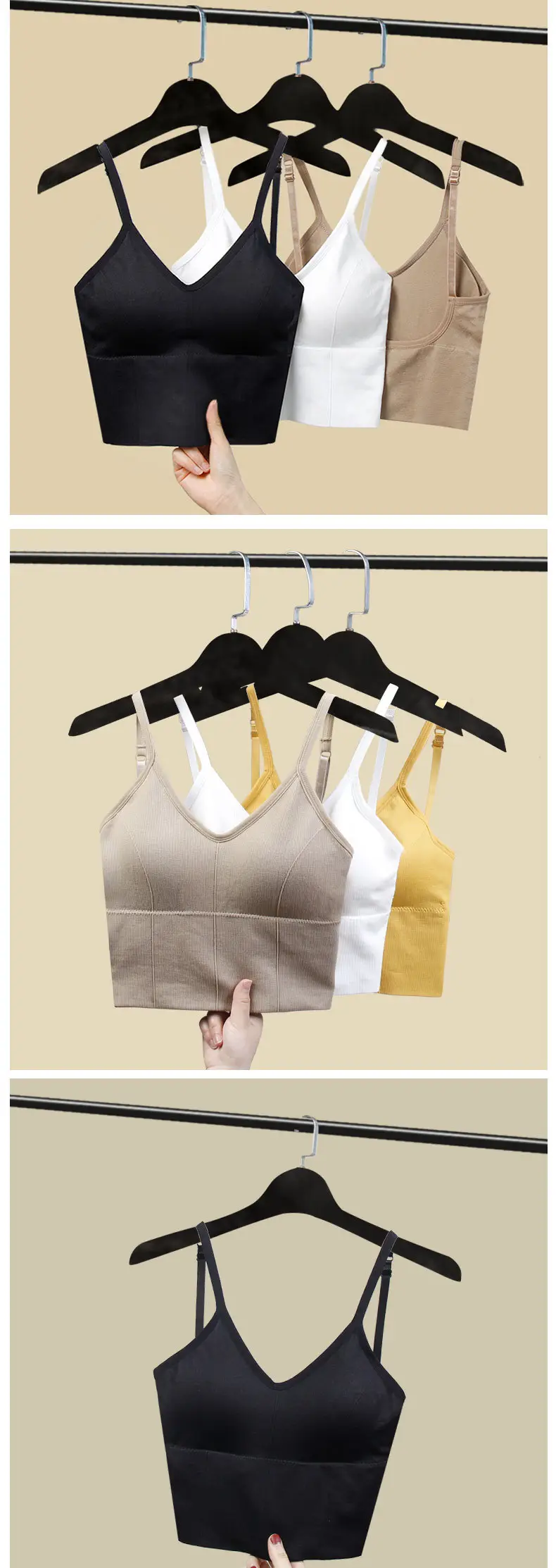 Pink U-Shaped Backless Bra for Women — feature 9