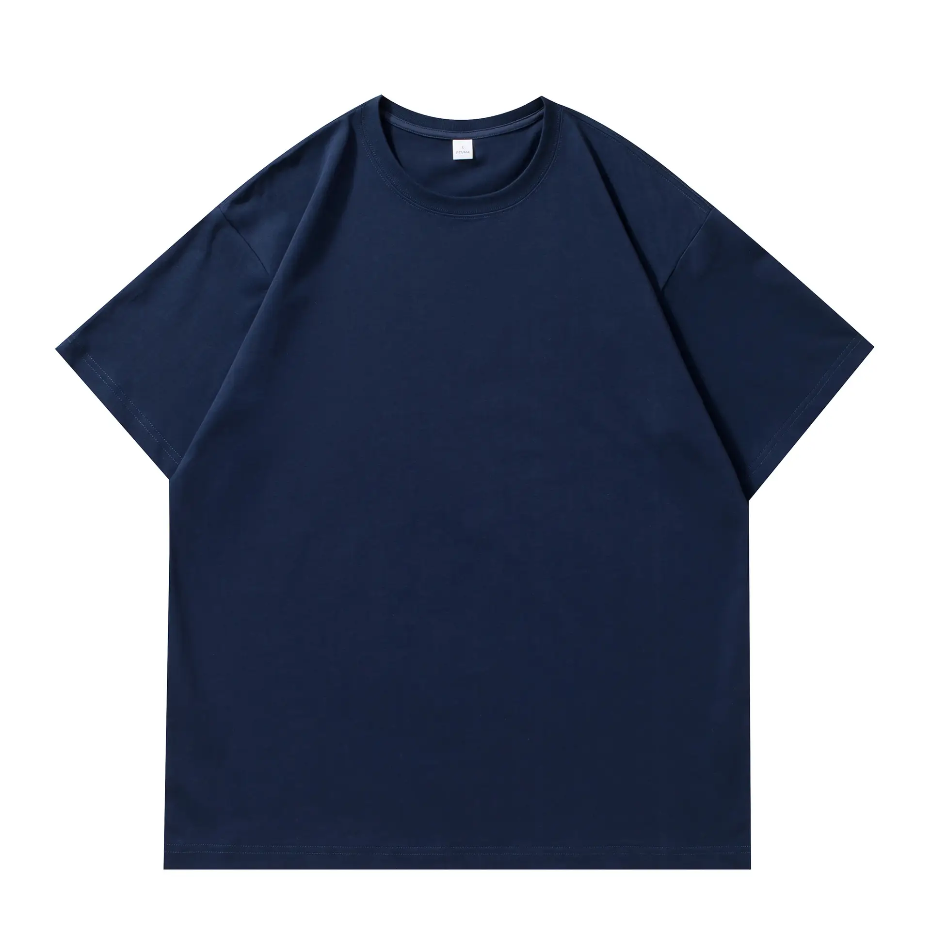 New Black Micro Cotton Crewneck T-Shirt 220g - Image 3