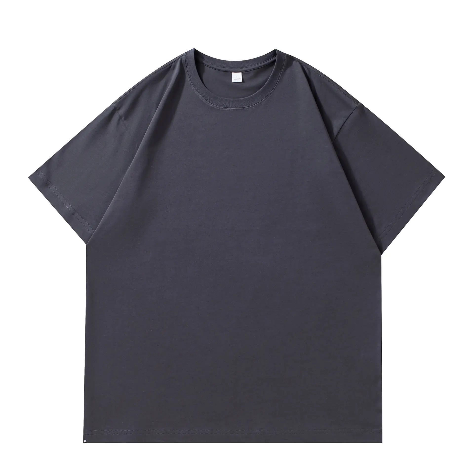 New Black Micro Cotton Crewneck T-Shirt 220g - Image 5