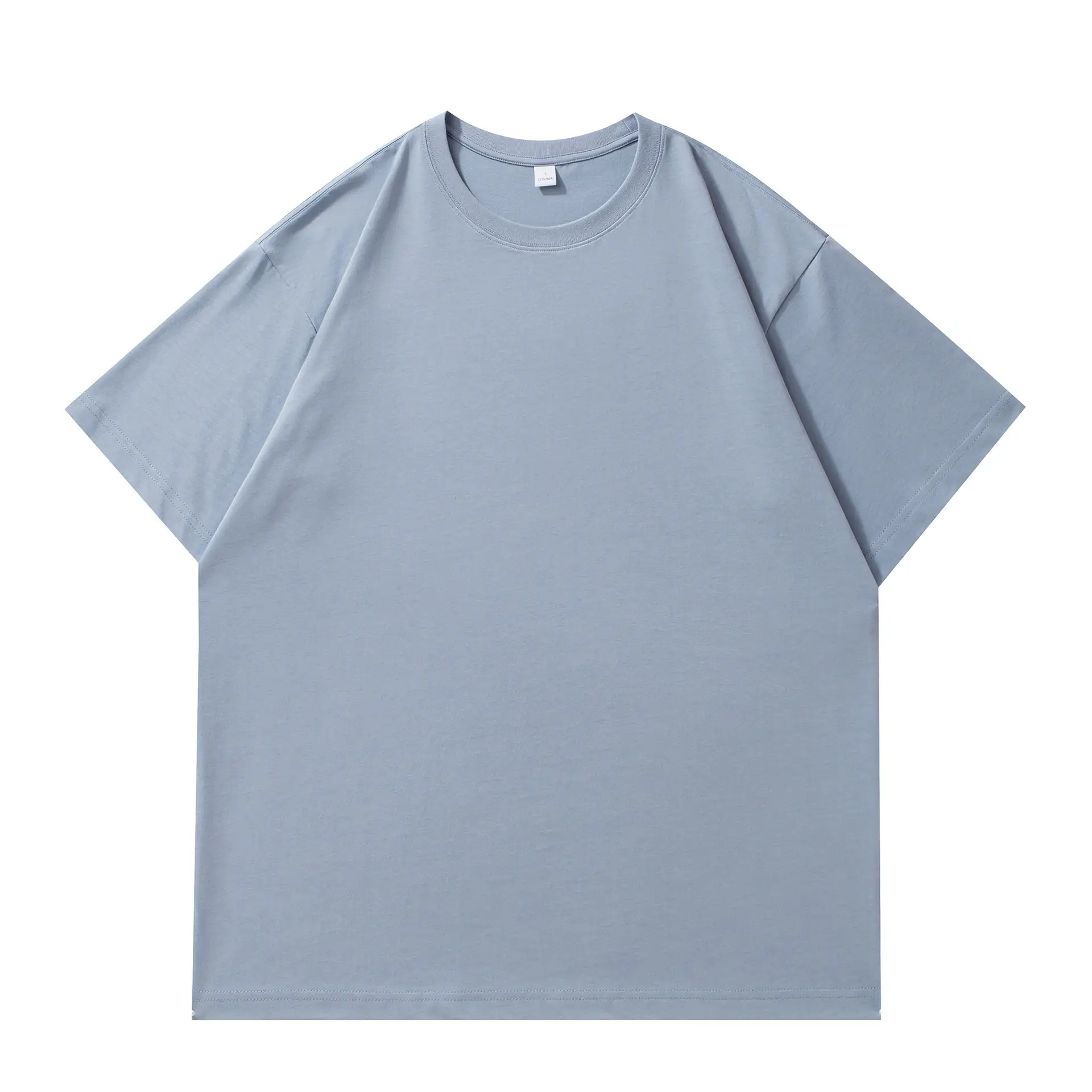 New Black Micro Cotton Crewneck T-Shirt 220g - Image 6