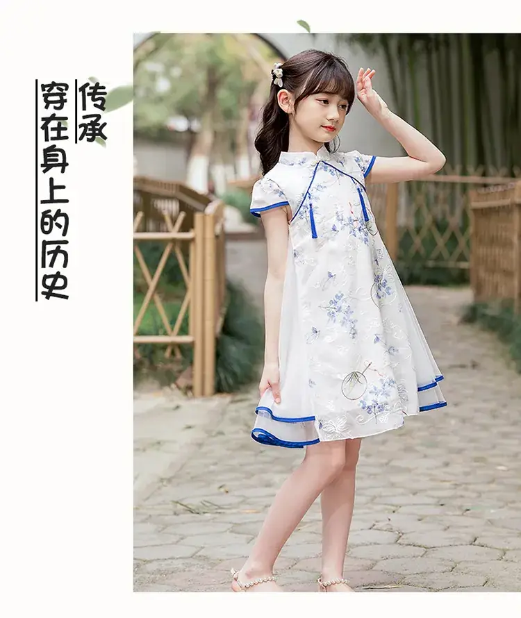 Moe Small Chinese Style Fan Cheongsam Skirt Summer Dress — feature 29