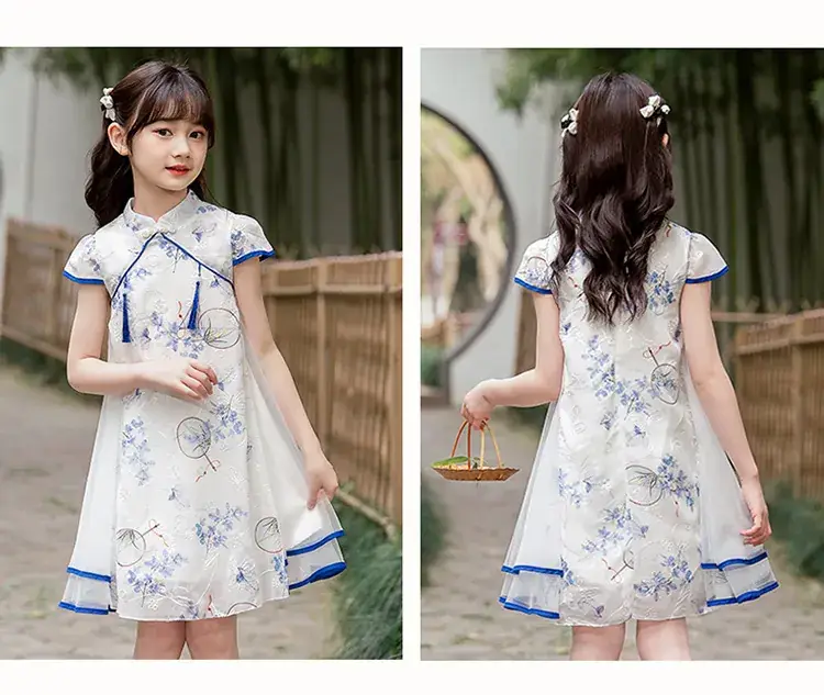 Moe Small Chinese Style Fan Cheongsam Skirt Summer Dress — feature 30