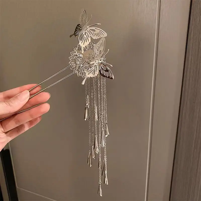Butterfly Bell Hairpin with Tassel for Women - Image 4