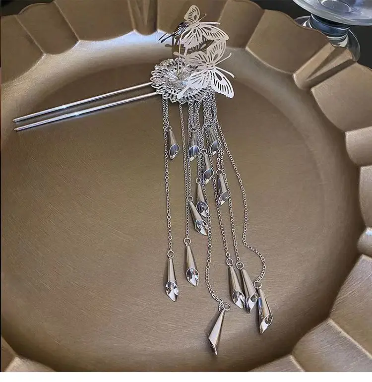Butterfly Bell Hairpin with Tassel for Women — feature 5