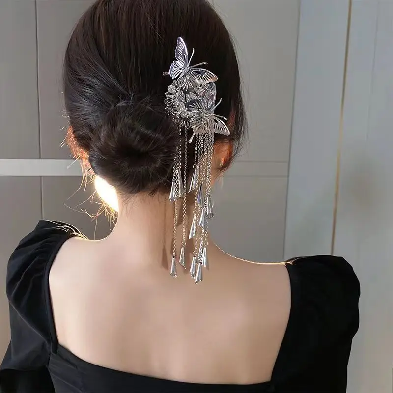Butterfly Bell Hairpin with Tassel for Women — feature 8