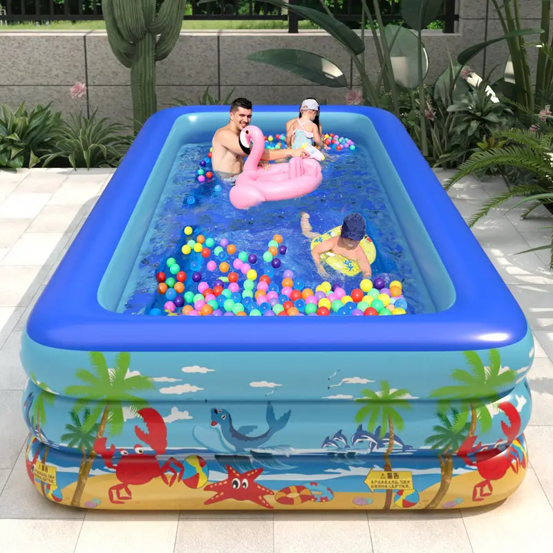 Inflatable Pool Home Courtyard Play Baby Paddling Pool Folding Outdoor Large Children's Swimming Pool Fishing Pool