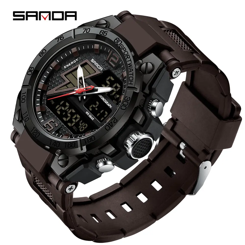 Sanda Men's Blue Sports Watch with Luminous Dial - Image 24