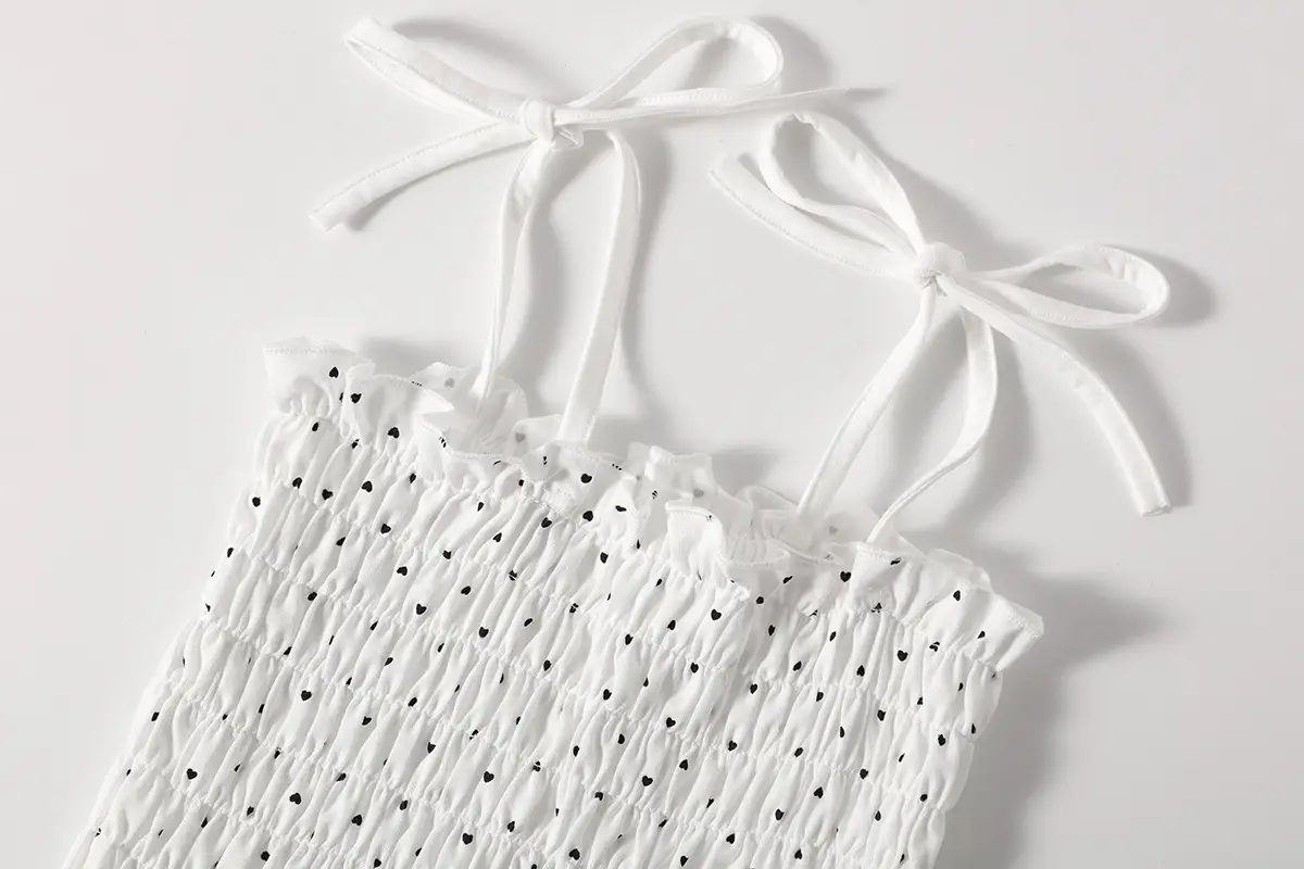 Blue Light Blue Knit Camisole Top for Girls — feature 32