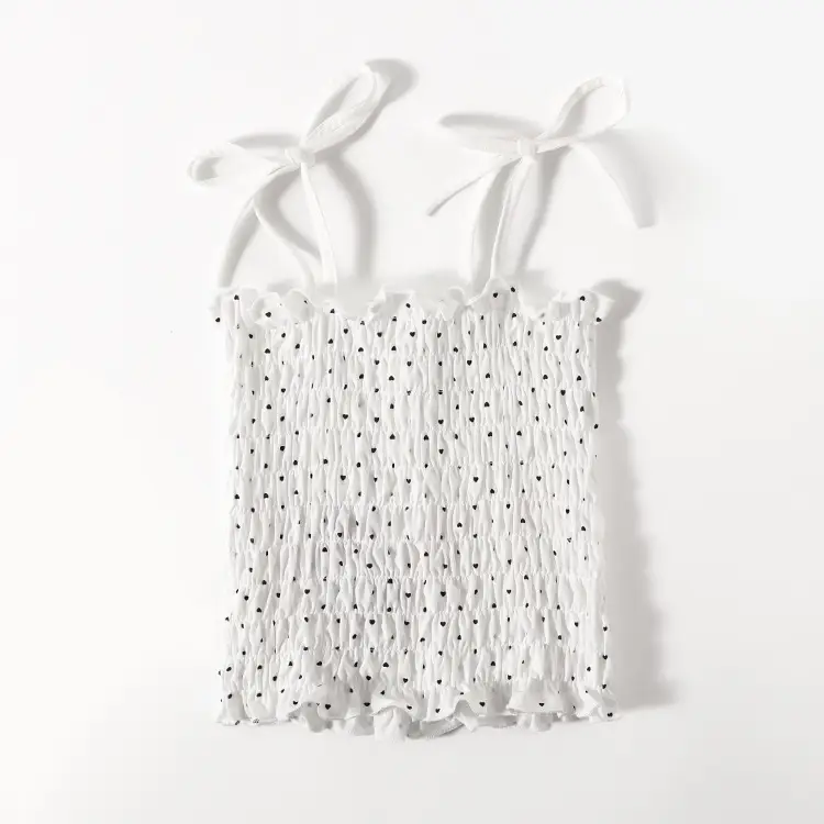 Blue Light Blue Knit Camisole Top for Girls - Image 4