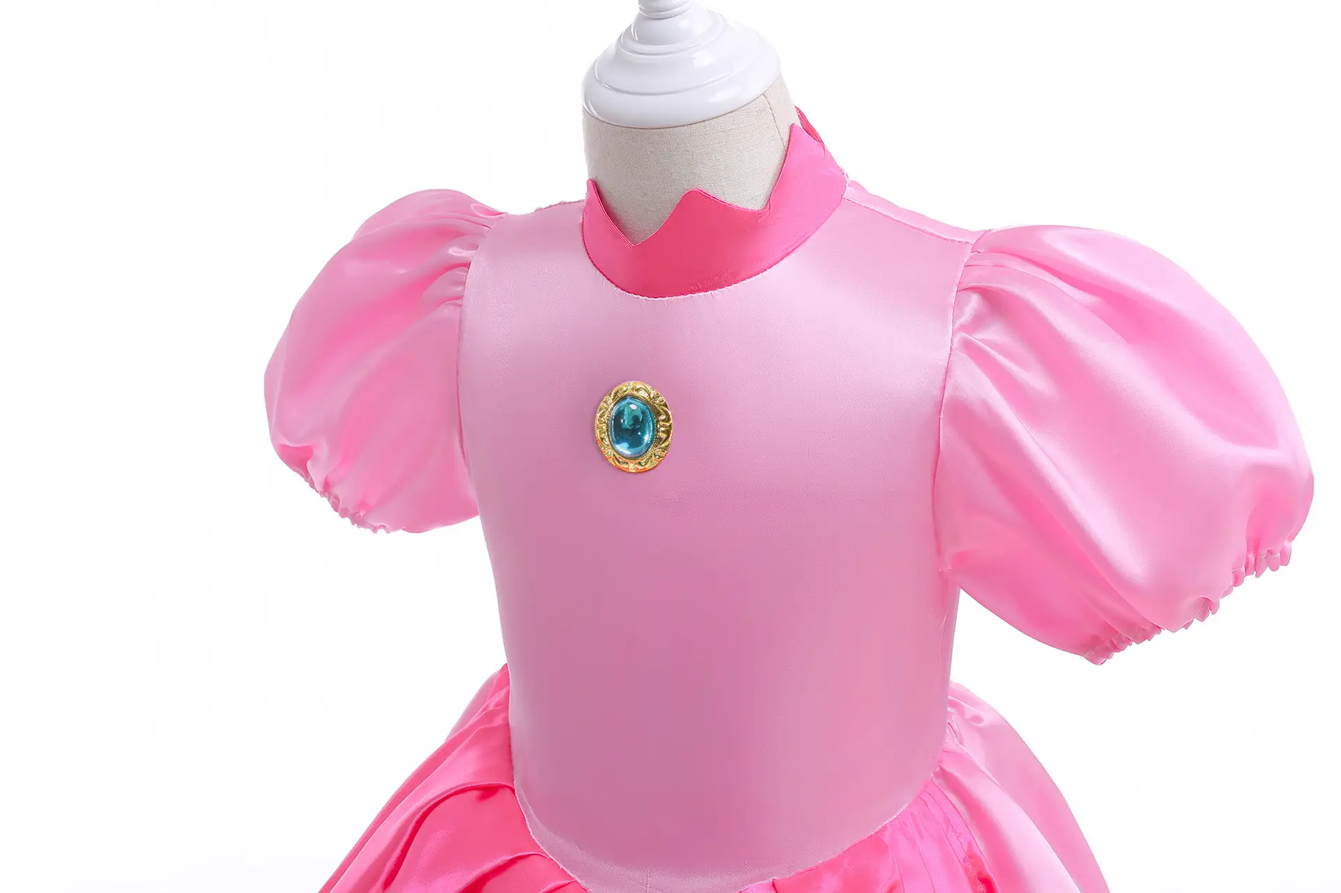 Children's Super Mary Mario Game Dress Pink Princess Peach — feature 15