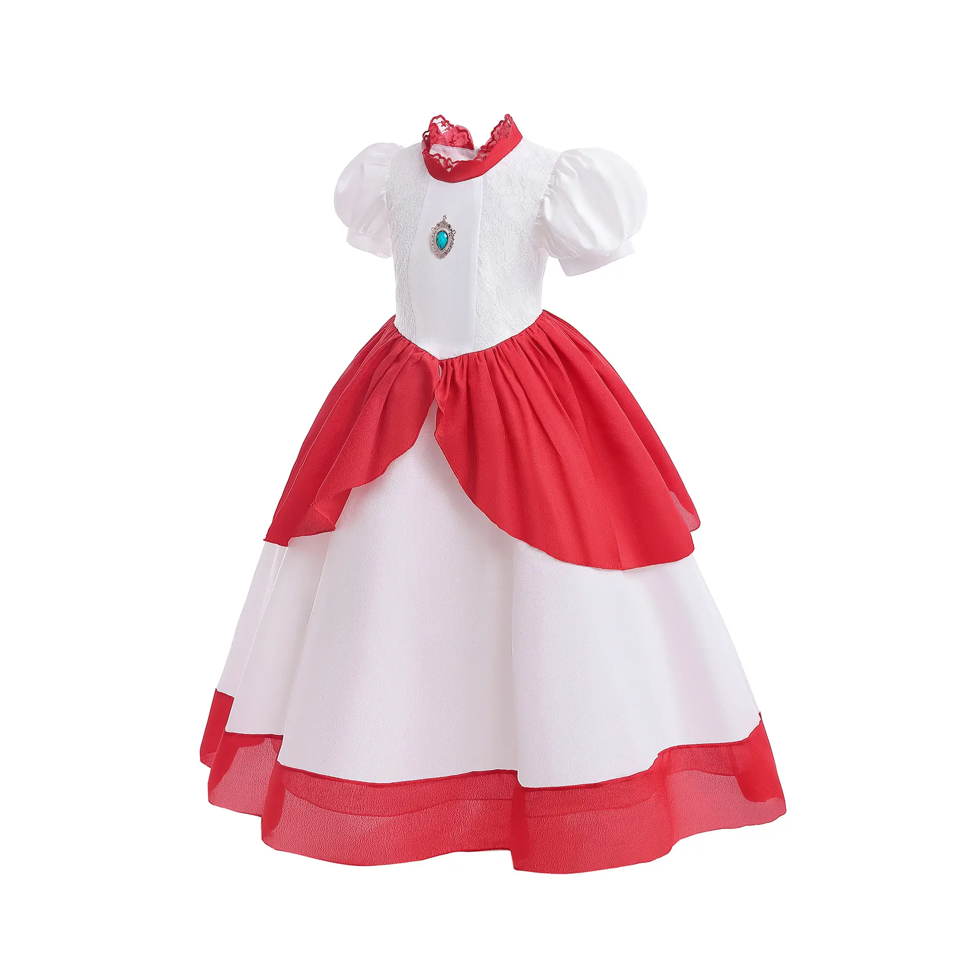 Children's Super Mary Mario Game Dress Pink Princess Peach — feature 20