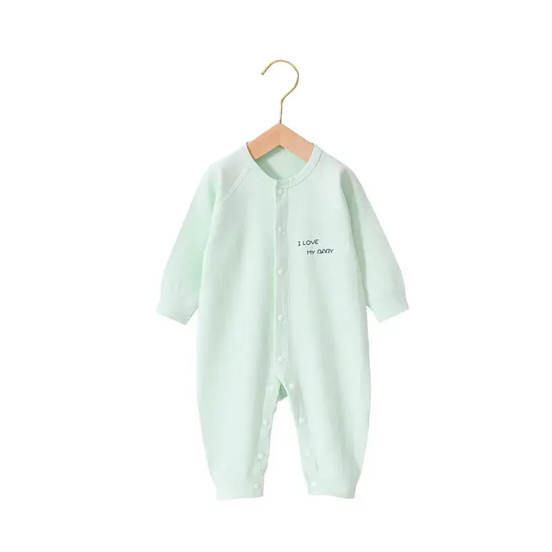 Baby Cotton Jumpsuit Blue Long Sleeve Newborn - Image 10