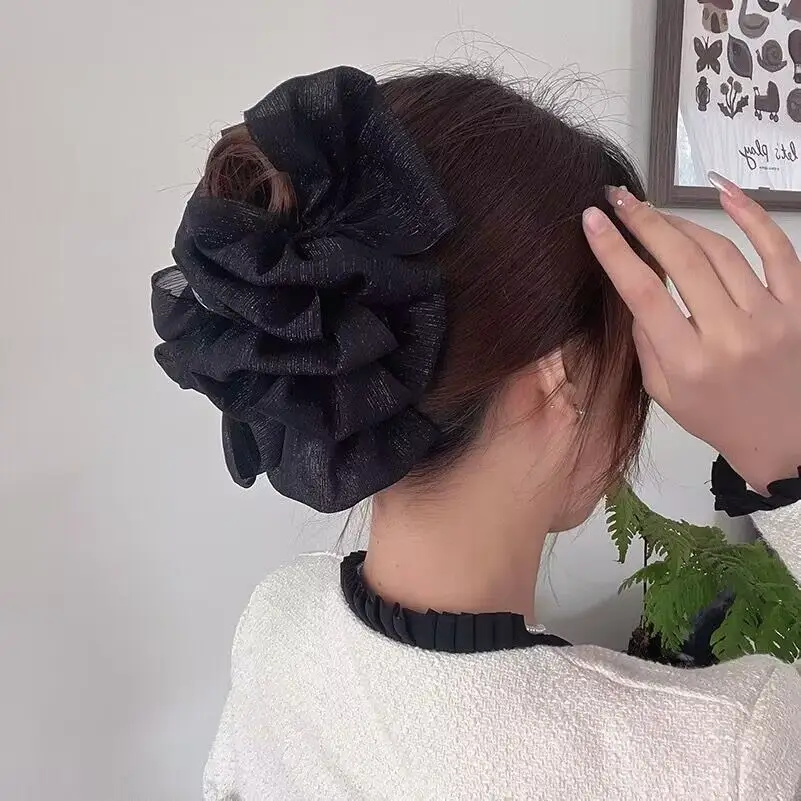 White Mesh Cloud Bubble Hairpin for Women - Image 5