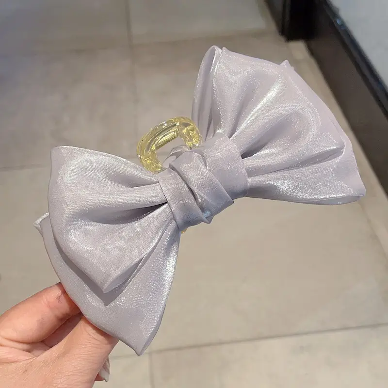 White Mesh Cloud Bubble Hairpin for Women - Image 7