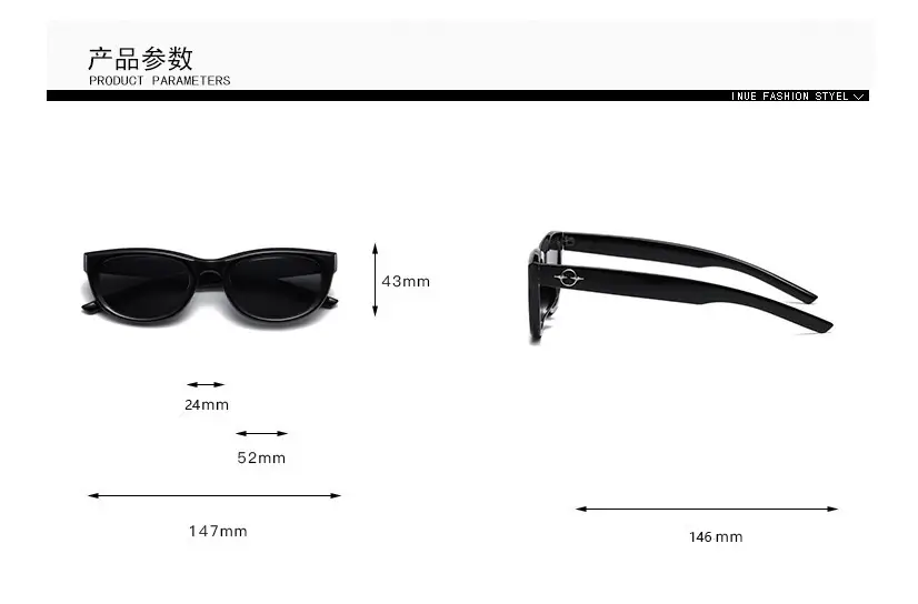 Women's European Cat Eye Glasses with Dark Sillars — feature 7