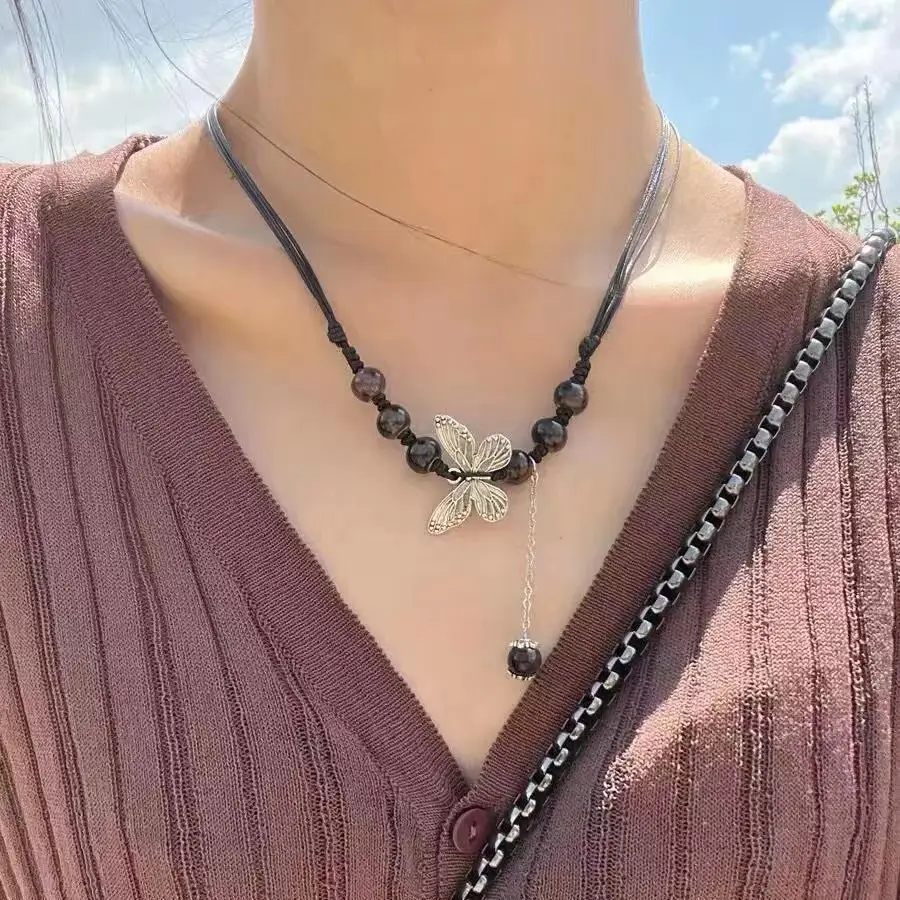 Chinese Butterfly Drawstring Necklace for Women - Image 18