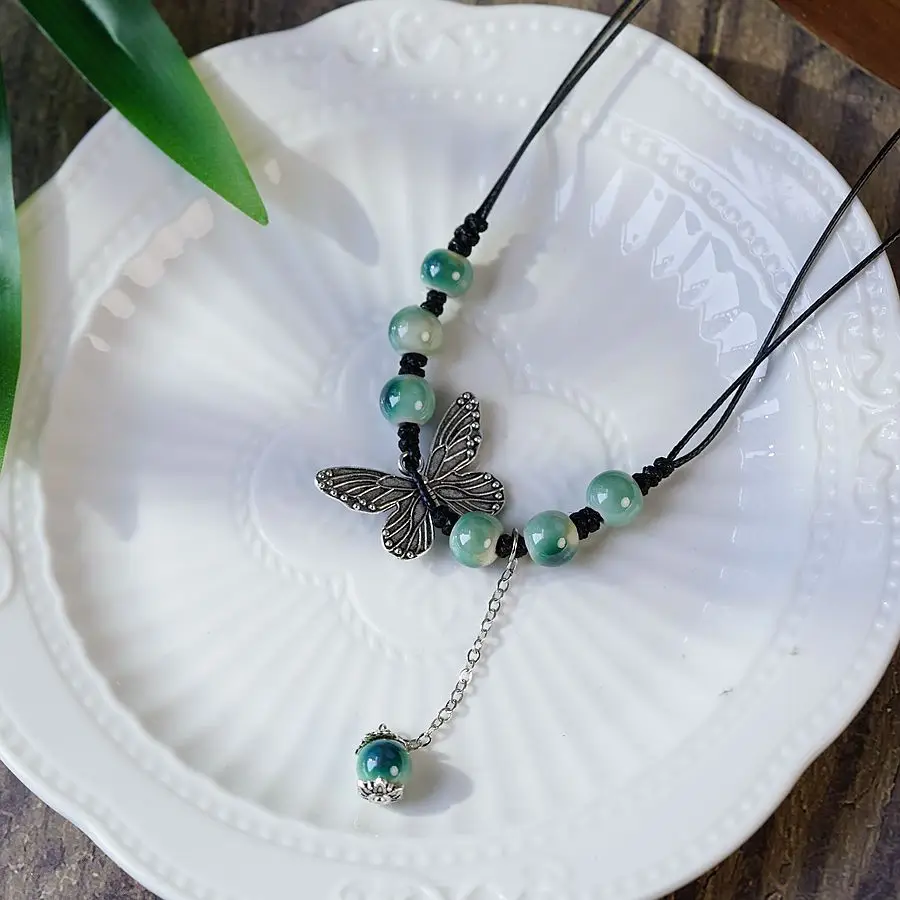 Chinese Butterfly Drawstring Necklace for Women - Image 8