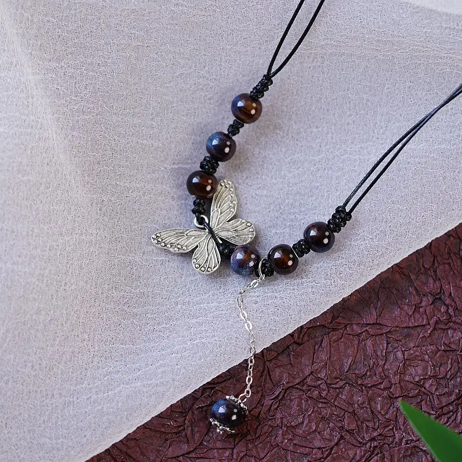 Chinese Butterfly Drawstring Necklace for Women - Image 10
