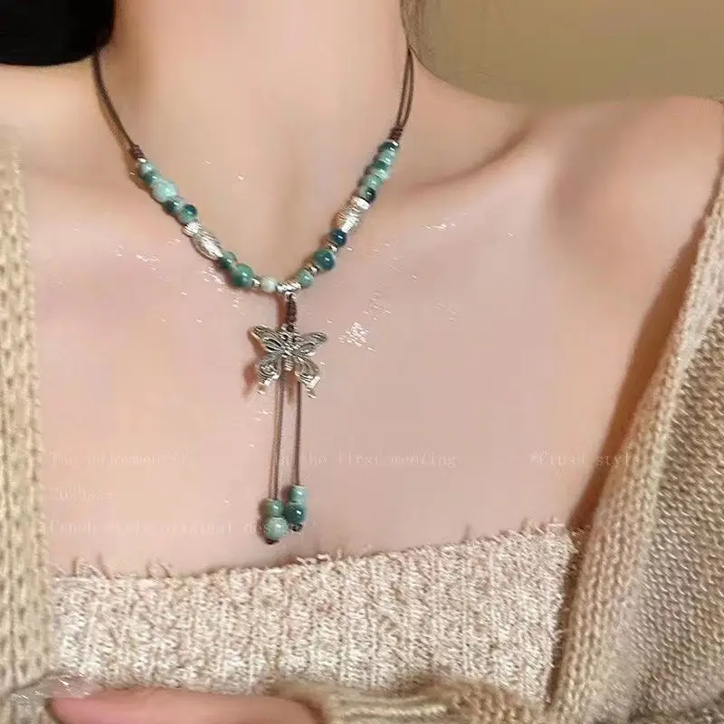 Chinese Butterfly Drawstring Necklace for Women - Image 4