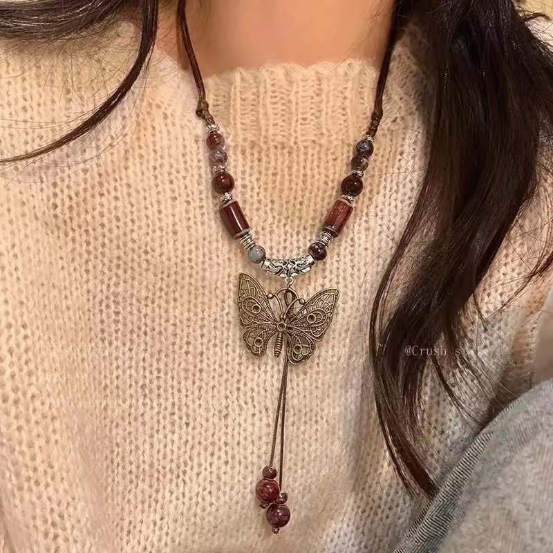 Chinese Butterfly Drawstring Necklace for Women - Image 5