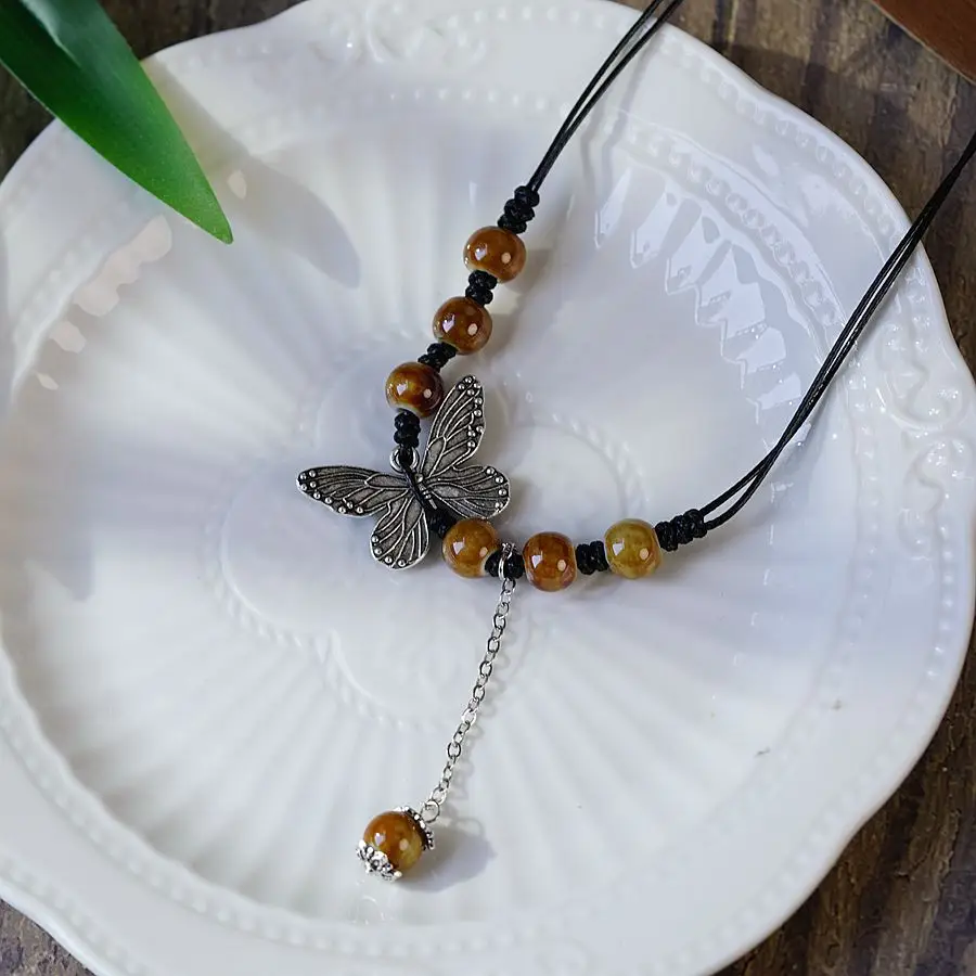 Chinese Butterfly Drawstring Necklace for Women - Image 7
