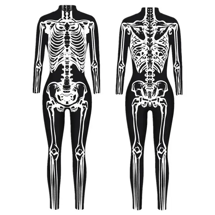 2022 Halloween Skeleton 3D Digital Printed Bodysuit - Image 26