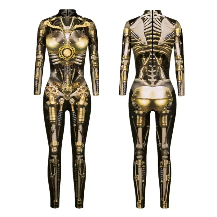 2022 Halloween Skeleton 3D Digital Printed Bodysuit - Image 11