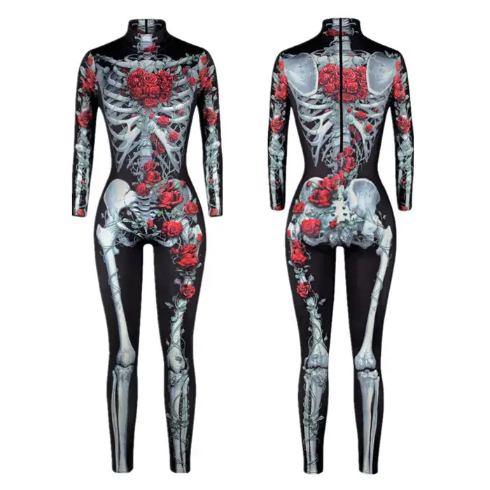 2022 Halloween Skeleton 3D Digital Printed Bodysuit - Image 18