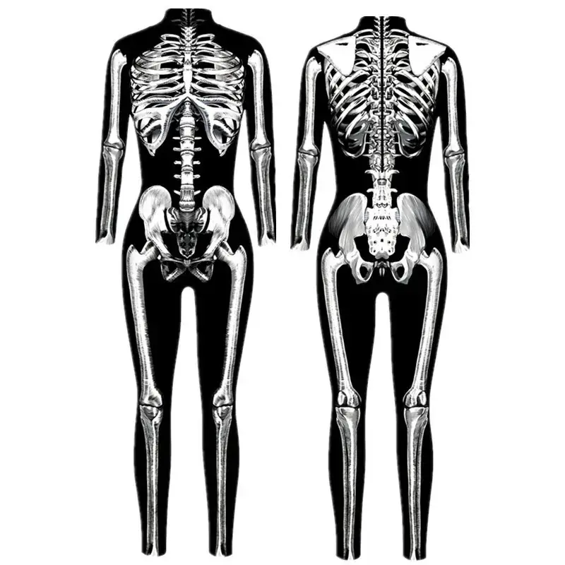 2022 Halloween Skeleton 3D Digital Printed Bodysuit - Image 7