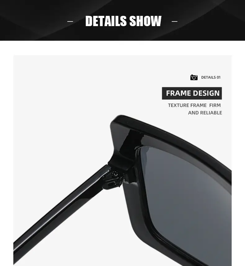 Men's Korean Style Black Anti-Blue Light Sunglasses — feature 25