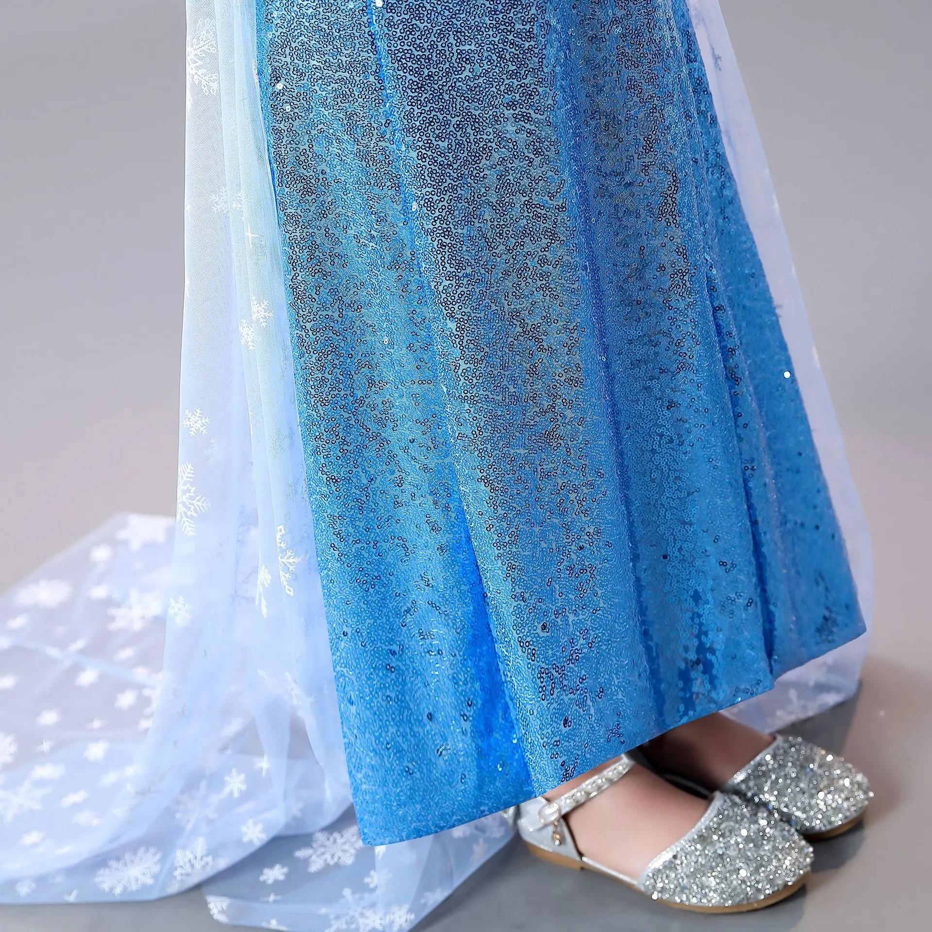 Aisha Princess Dress Blue Frozen Girls Western Style — feature 10