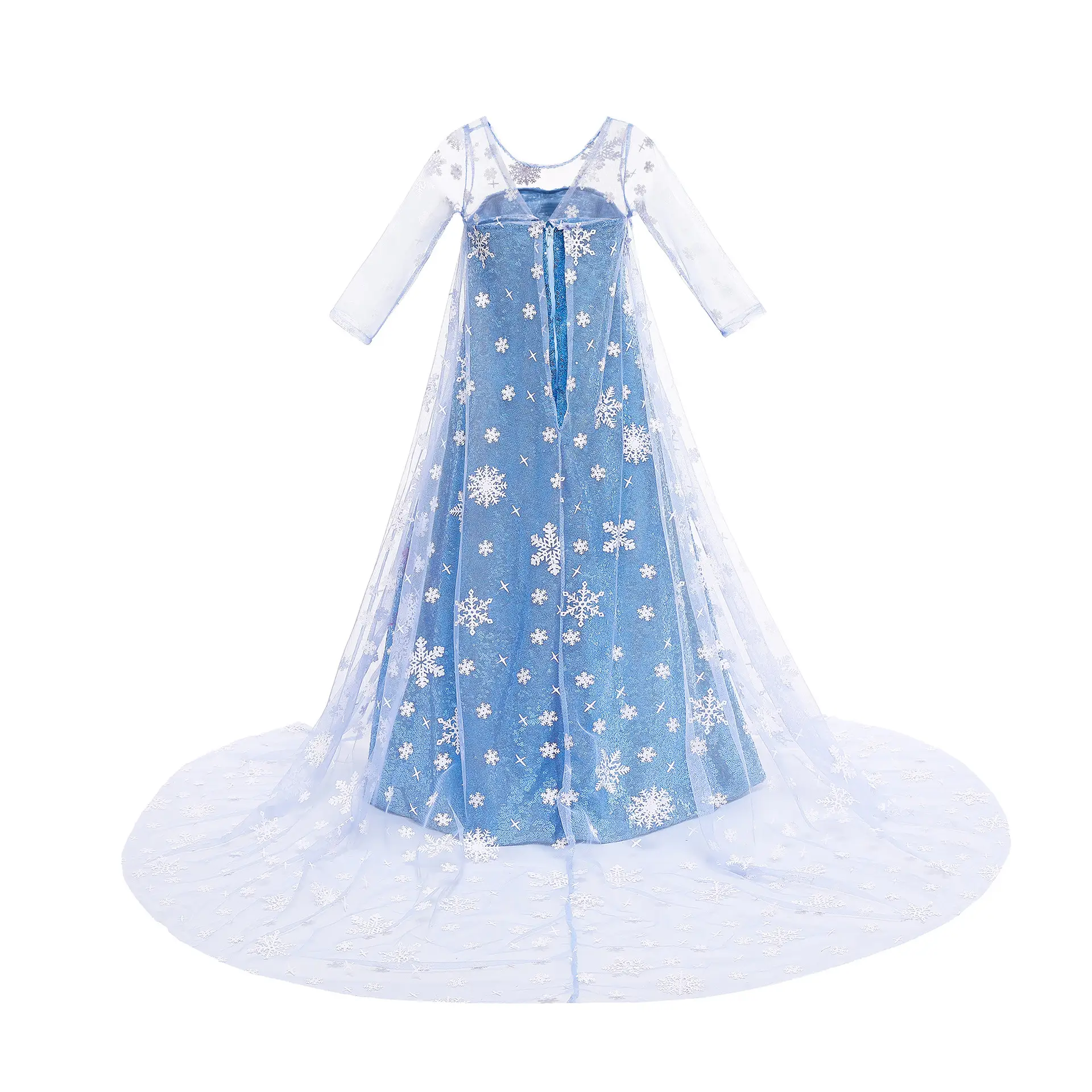 Aisha Princess Dress Blue Frozen Girls Western Style — feature 13