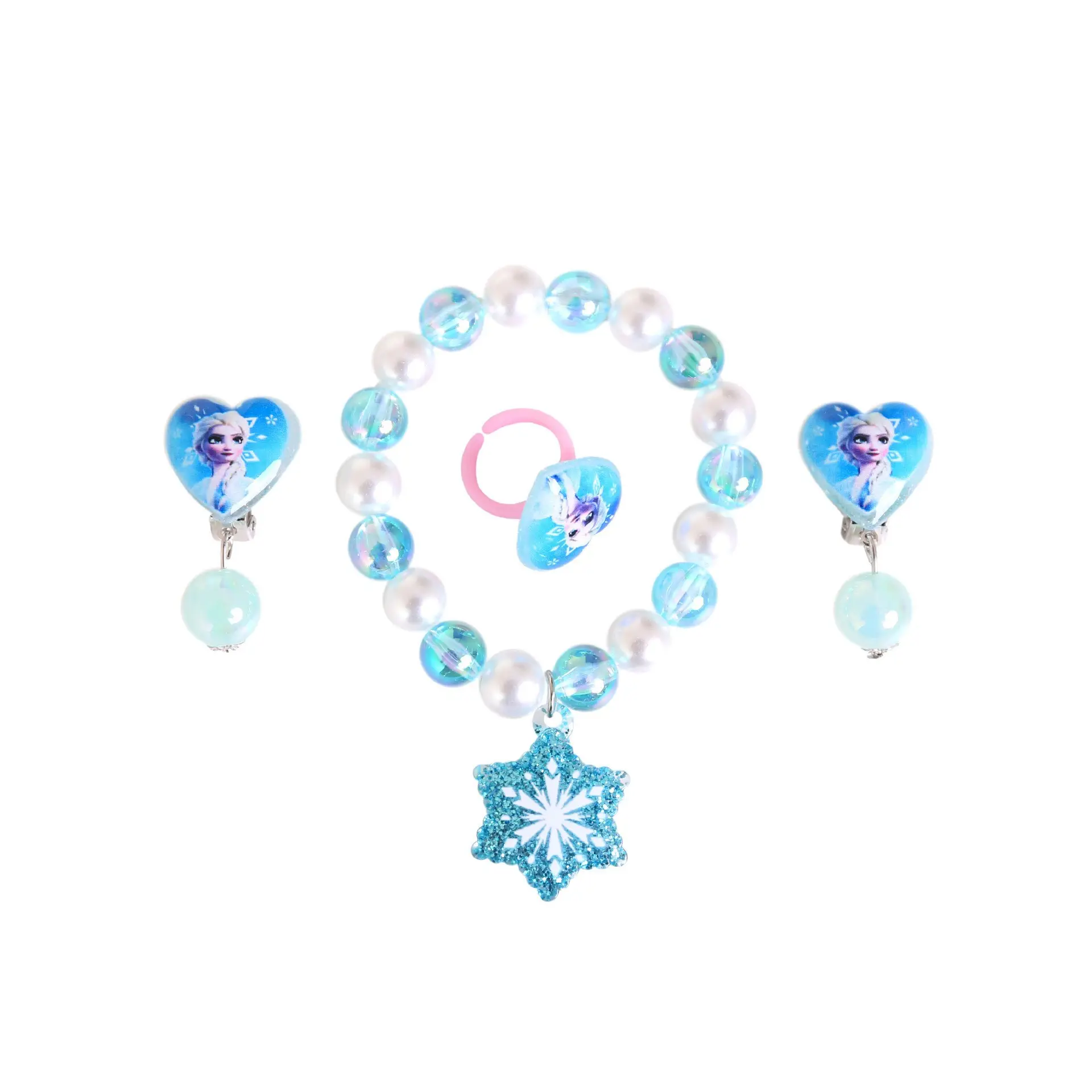 Aisha Princess Dress Blue Frozen Girls Western Style - Image 9