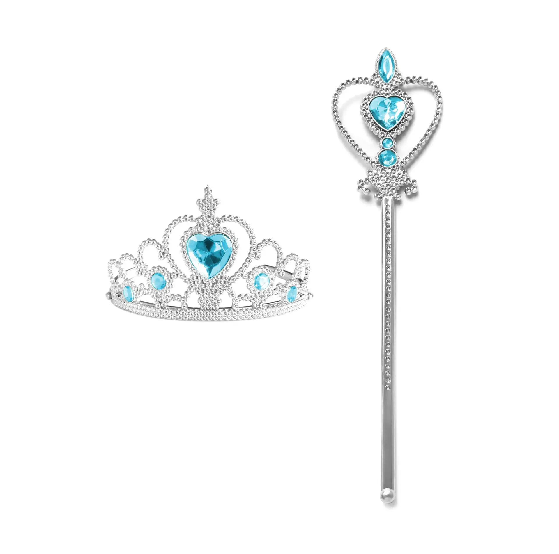 Aisha Princess Dress Blue Frozen Girls Western Style - Image 5
