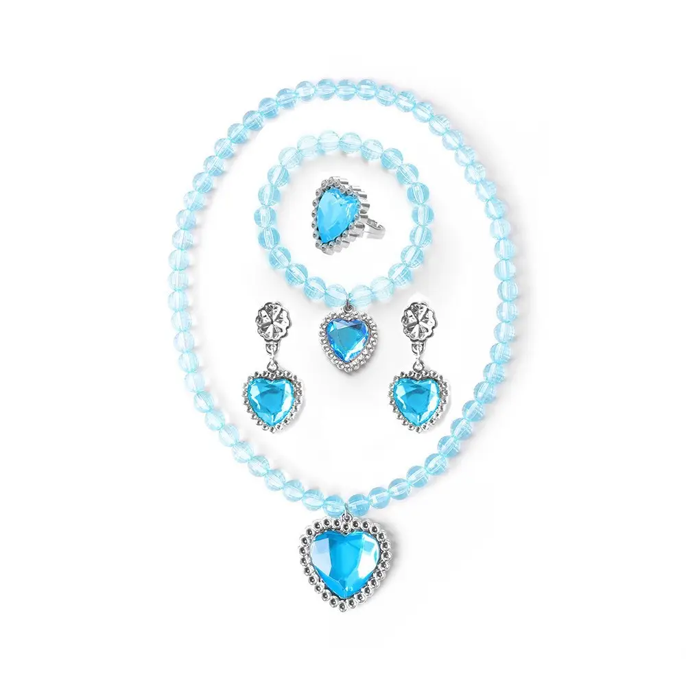 Aisha Princess Dress Blue Frozen Girls Western Style - Image 6