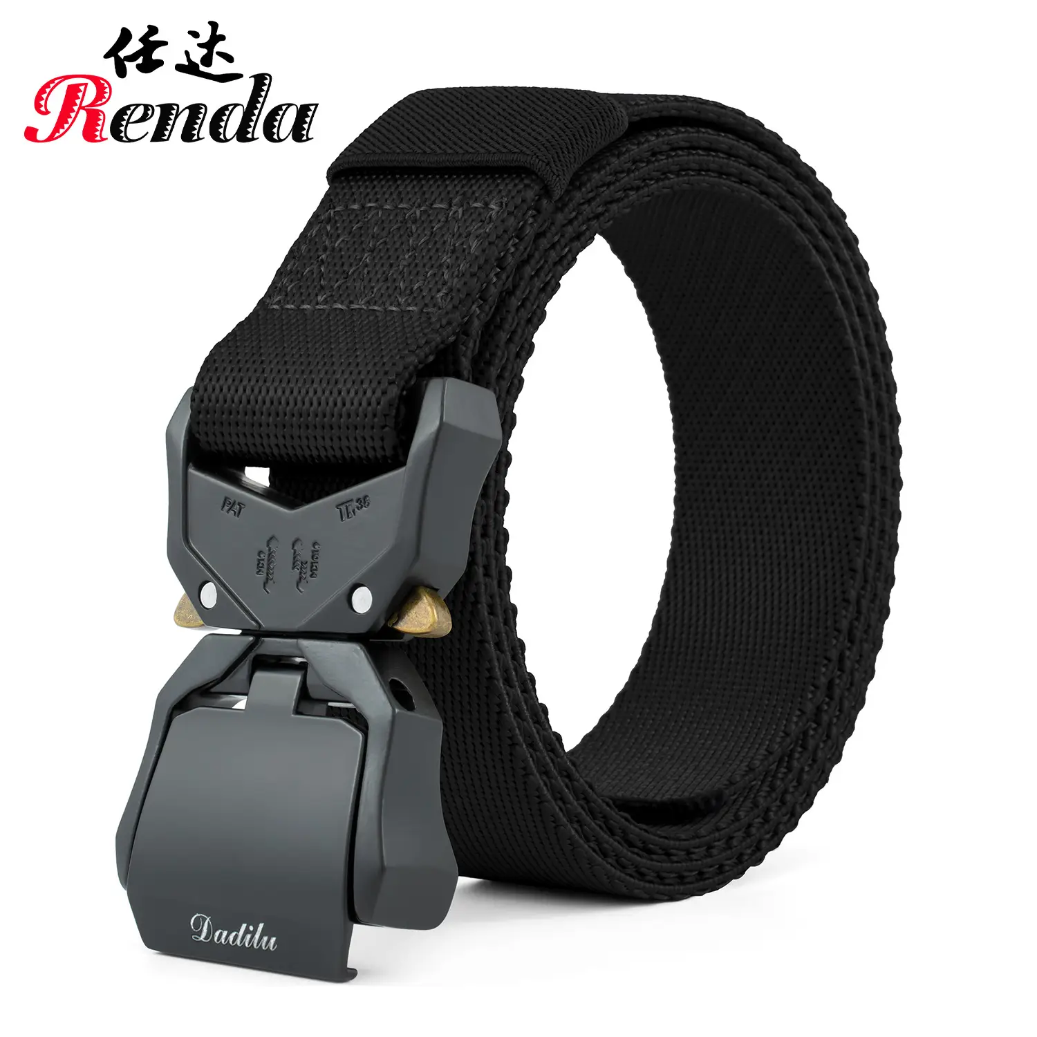 Men's Green Nylon Belt with Automatic Buckle - Image 8