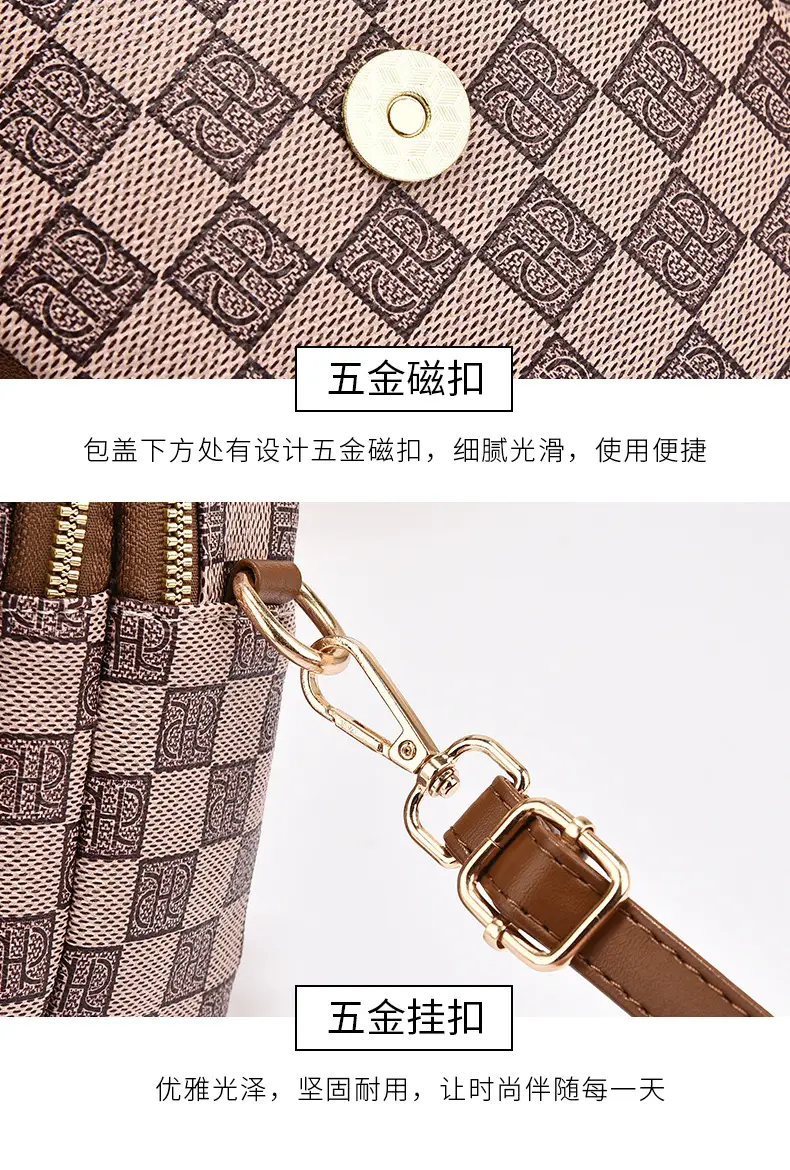 Women's Mini Crossbody Phone Bag Brown Leather — feature 18