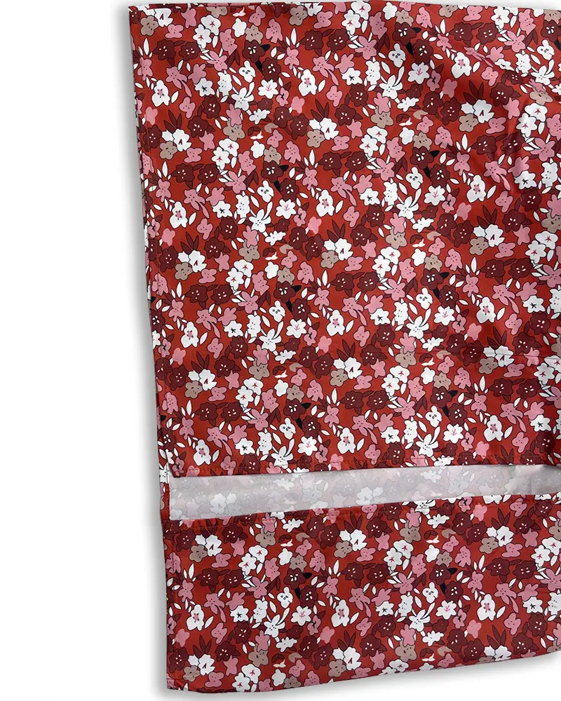Elegant Floral Pleated Slit Strap Dress for Women — feature 40