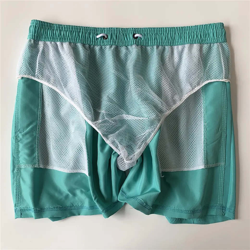 Men's Yellow Polyester Swim Shorts Quick-Dry Waterproof - Image 16