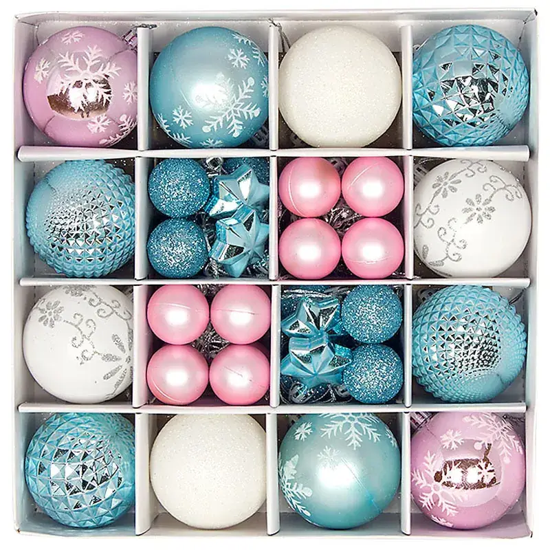 Cross-Country Christmas Balls 44PCs Gold Electroplated 3-6cm — feature 11