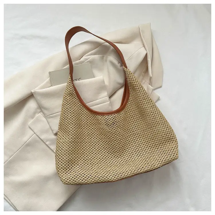 Women Woven Straw Bag Large Capacity Vintage Style — feature 10