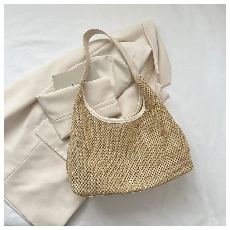 Women Woven Straw Bag Large Capacity Vintage Style — feature 11