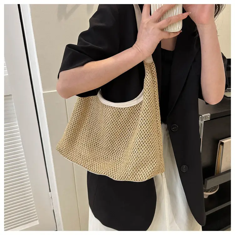 Women Woven Straw Bag Large Capacity Vintage Style — feature 26
