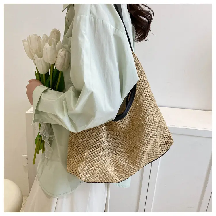 Women Woven Straw Bag Large Capacity Vintage Style — feature 32